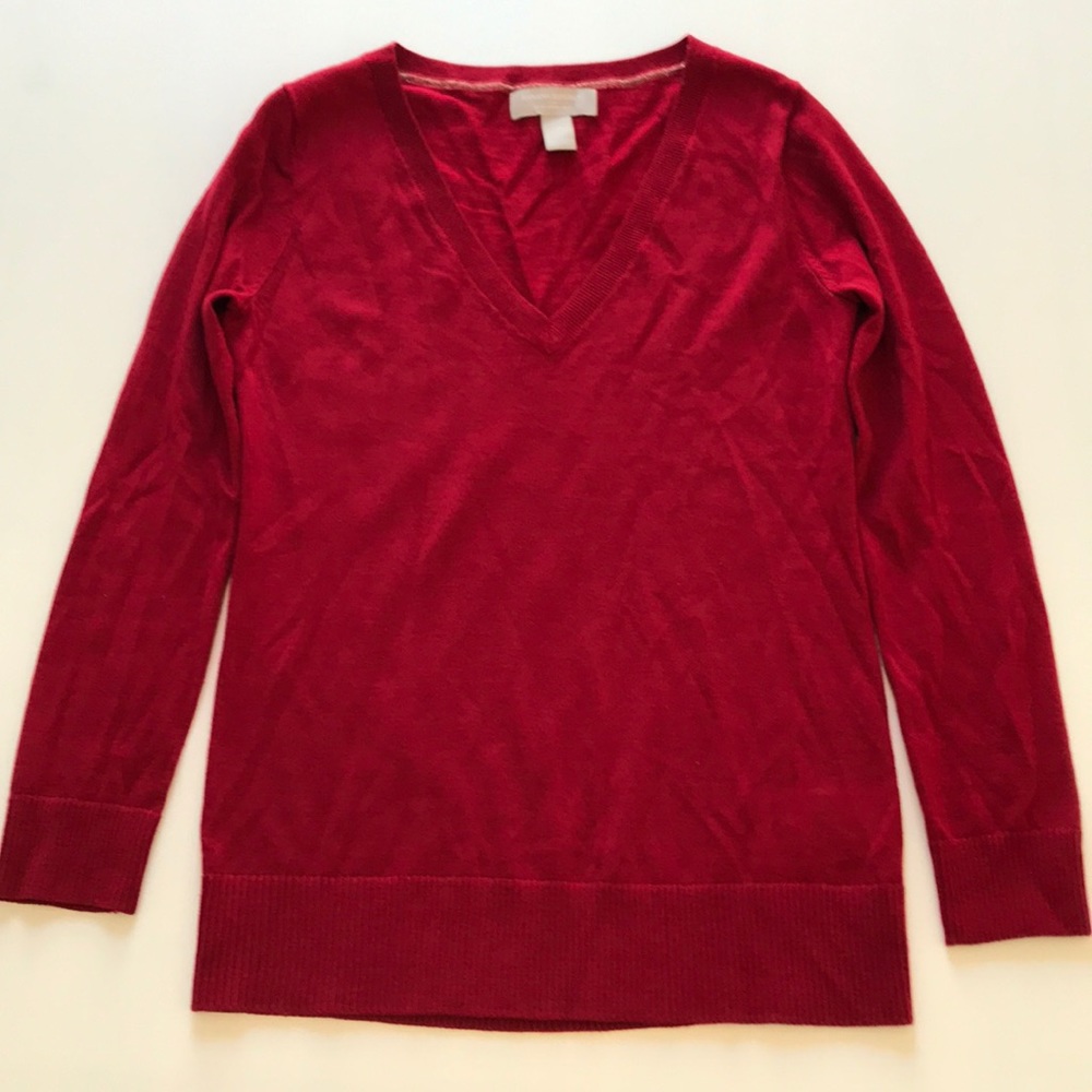 Banana Republic 100% Wool V Neck Sweater - Size XS